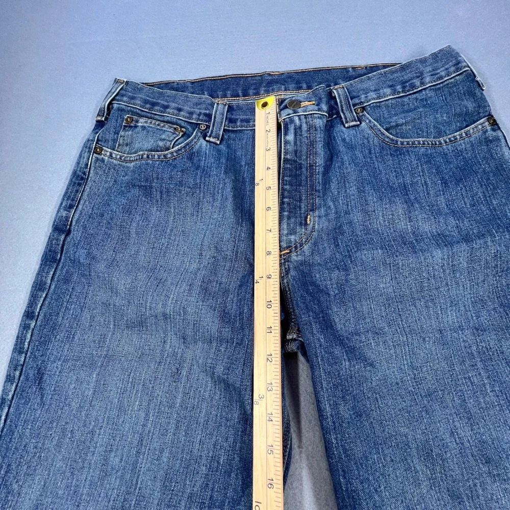 Carhartt Blue Jeans Mens 36x30 Relaxed Fit Straight Leg Denim 101483-980